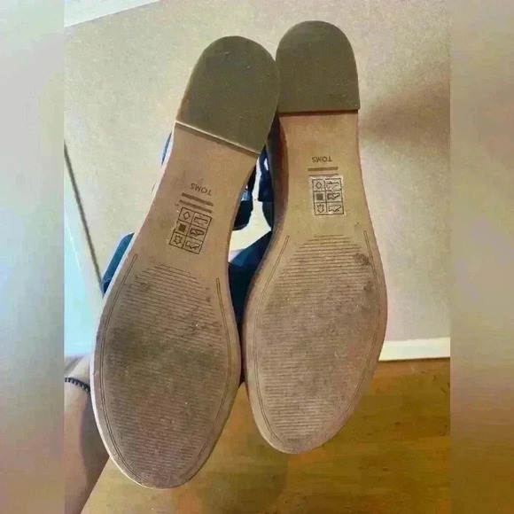 TOMS Majolica wedge sandals 9W never worn - Picture 8 of 8